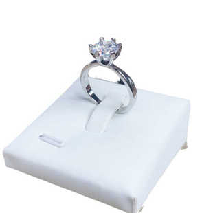 六爪钻戒女18K一克拉人造人工IGI培育钻石戒指PT950铂金婚戒