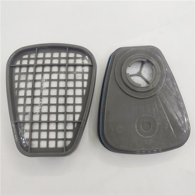 7502防毒口罩 6001滤毒盒加过滤棉防尘毒半面罩 喷漆装修化工面具