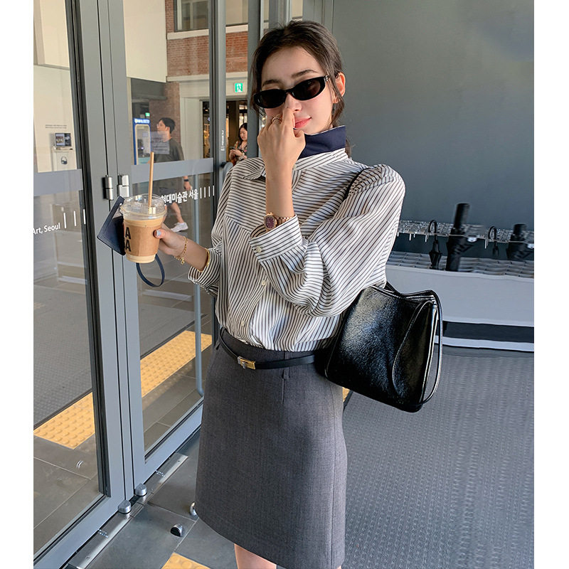 maSande2025夏季新款休闲气质显瘦半身裙女小个子高级感简约西装