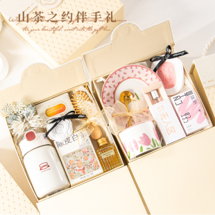 伴手礼女伴娘结婚高档实用婚礼回礼新娘小众高级感轻奢山茶花礼盒