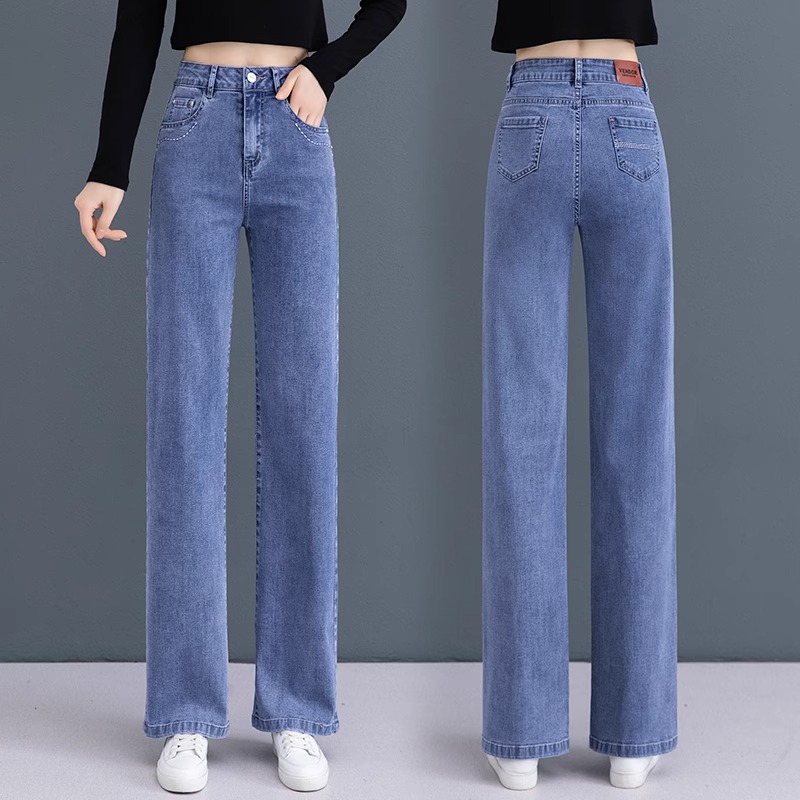 宽松直筒裤子阔腿牛仔裤