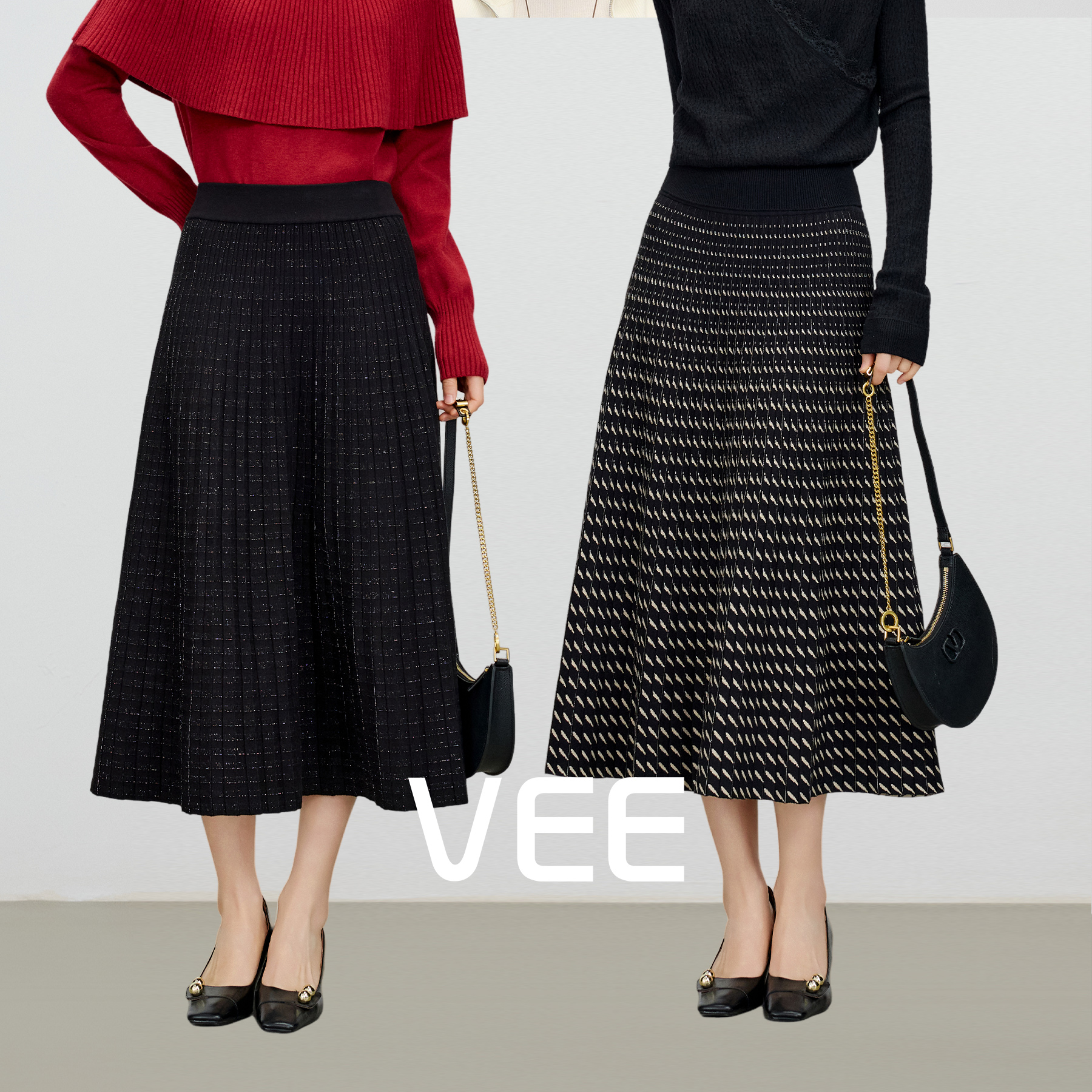 黑色百搭显瘦a字半身裙女伞裙