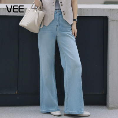 春装新款水洗阔腿牛仔裤