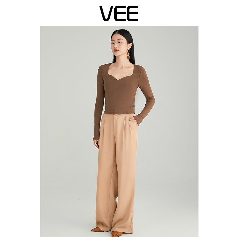 T恤常规款显瘦时尚长袖VEE/唯己