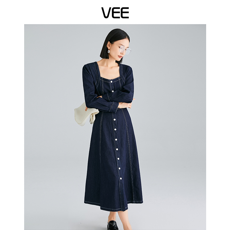 长袖牛仔长款VEE/唯己