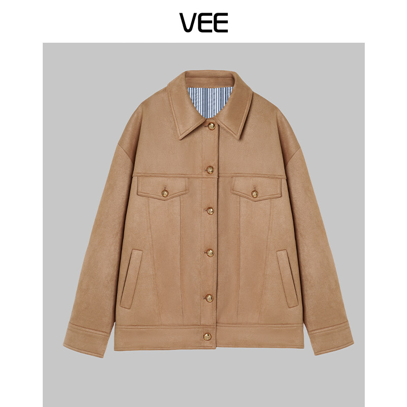 VEE【约克城堡】秋季潮流复古短外套美拉德上衣,女装/女士精品,短外套,淘宝优惠券,粉丝福利购,淘宝优惠卷