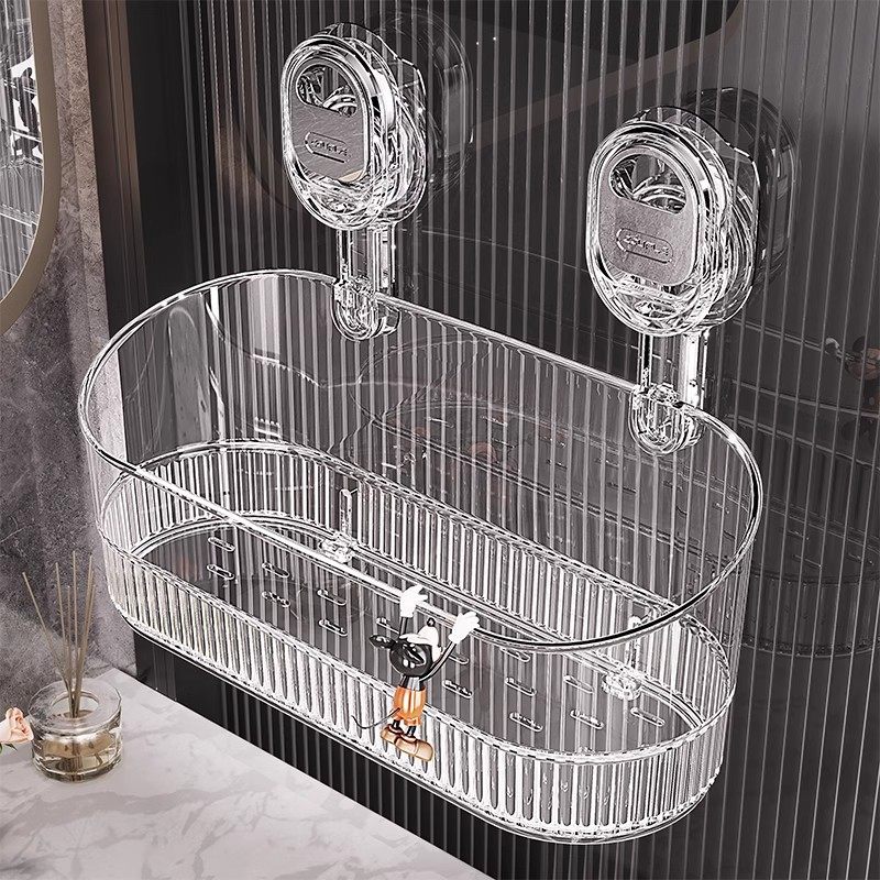 浴室吸盘置物架卫生间免打孔壁挂式墙上收纳盒洗手洗漱台收纳神器,家庭/个人清洁工具,浴室角架/置物架,淘宝优惠券,粉丝福利购,淘宝优惠卷