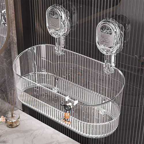 吸盘置物架免打孔壁挂式收纳盒子