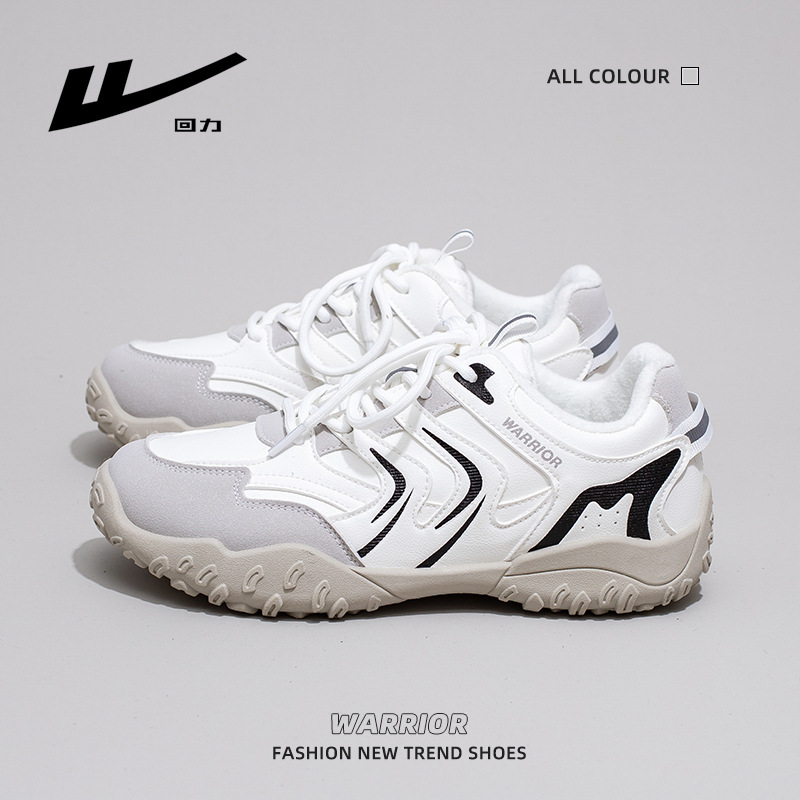 新款丑萌户外加绒旅行鞋美式复古潮流老爹鞋潮流低帮舒适女鞋