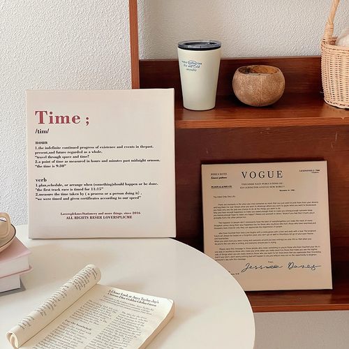 餐厅装饰画极简英文ins复古文字