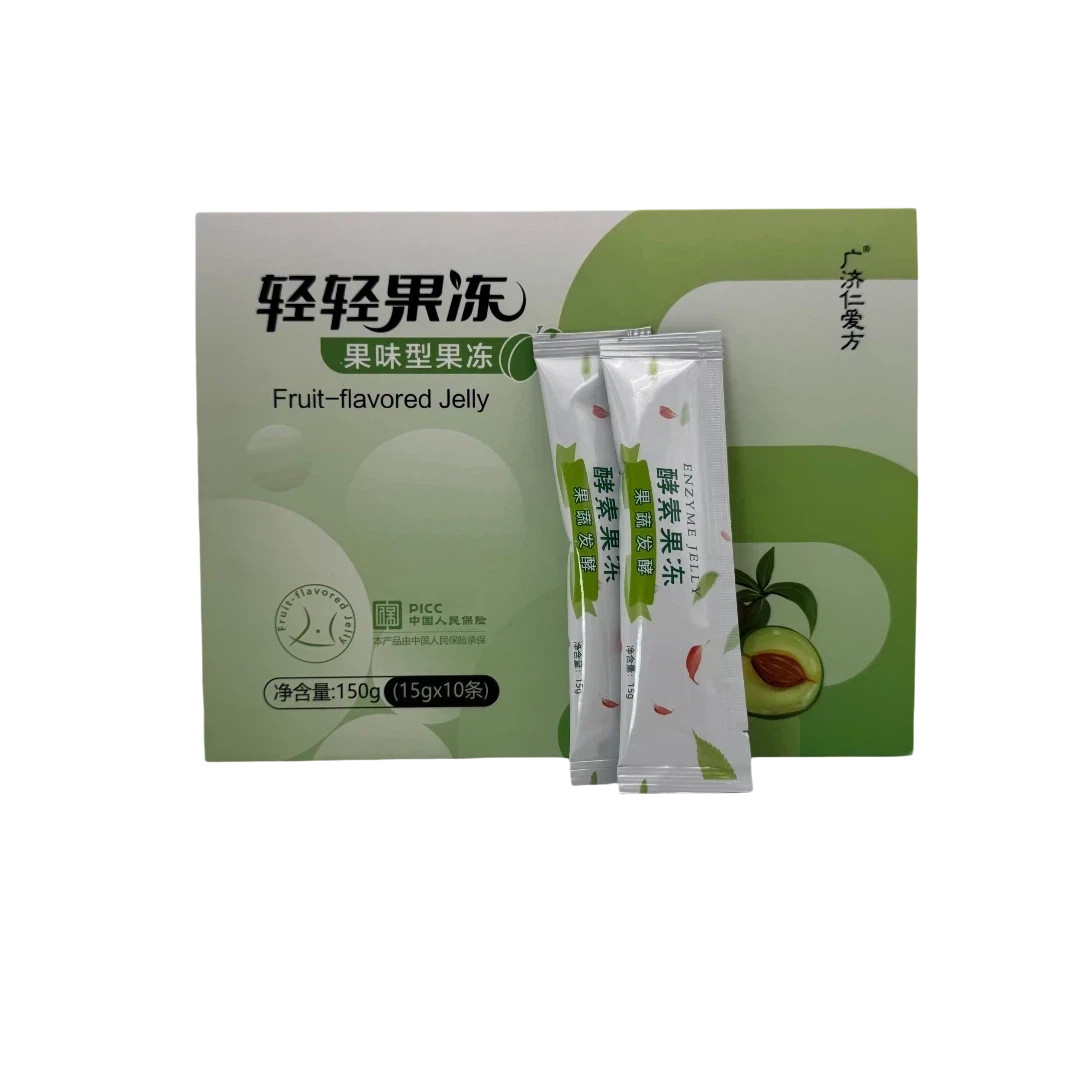 轻轻果冻果味型凝胶广济仁爱方复合果蔬发酵粉抖音微商体型管理