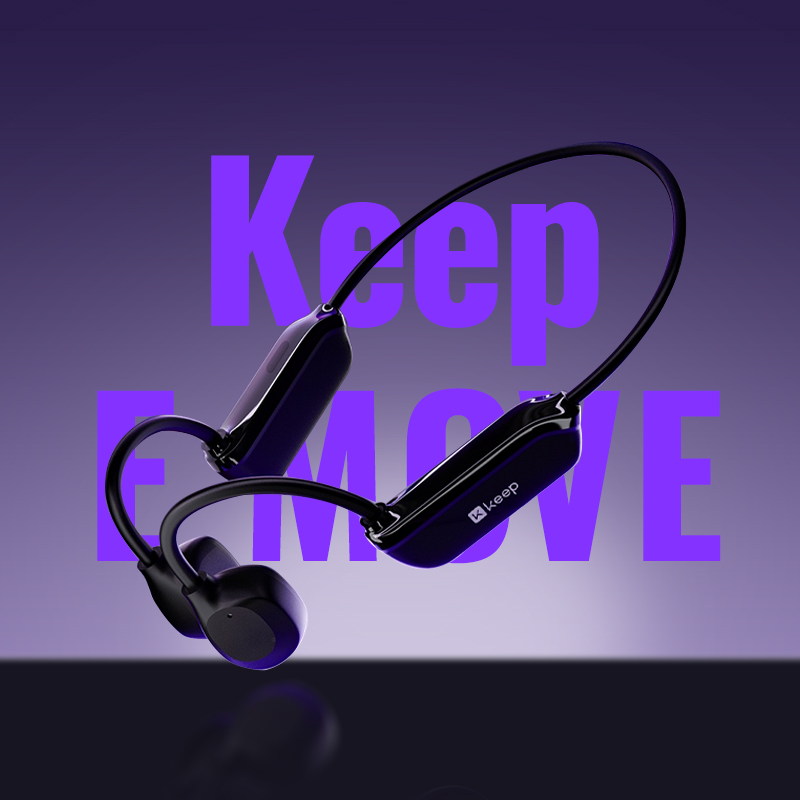 Keep骨传导蓝牙运动耳机跑步骑行专用开放不入耳挂耳式新款E Move