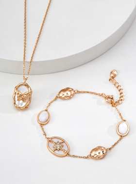 母贝/青金石手链轻奢老钱风手链女个性时尚气质锆石手饰送闺蜜