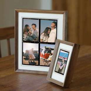 实木摆台相框定制胶片创意洗照片结婚照礼物相片框6寸婚纱照片框