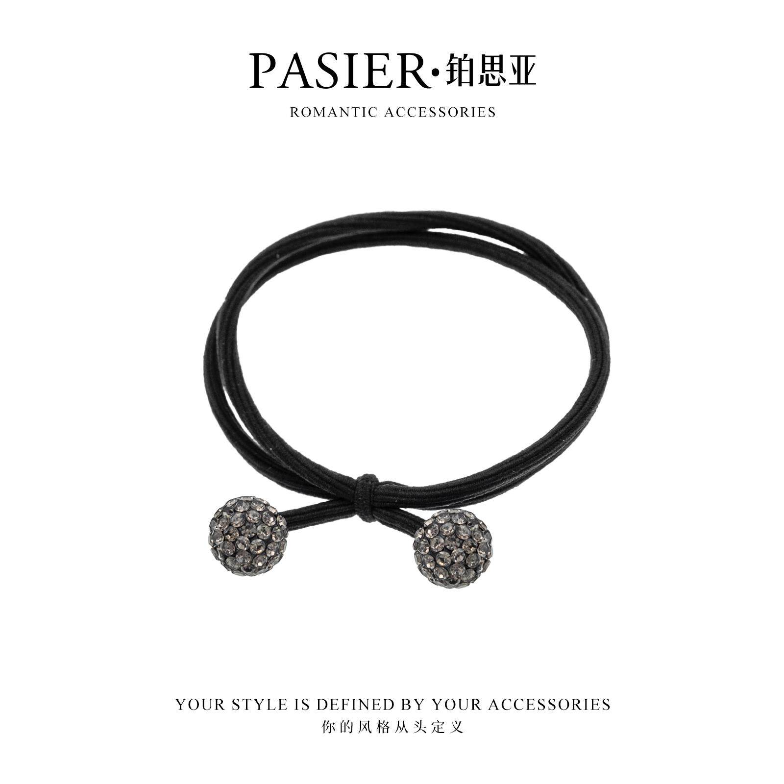 韩版新款细绳球球可爱皮筋高级感气质优雅高弹力扎头发盘发头饰女