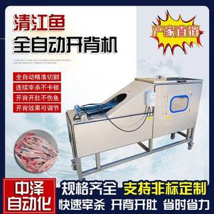 清江鱼开背机全自动鲶鱼杀鱼开边一体机巴沙鱼宰杀开背开肚设备