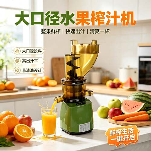 500W商用冷压榨汁机大扭矩速电机连续10-20h果蔬原汁压榨设备