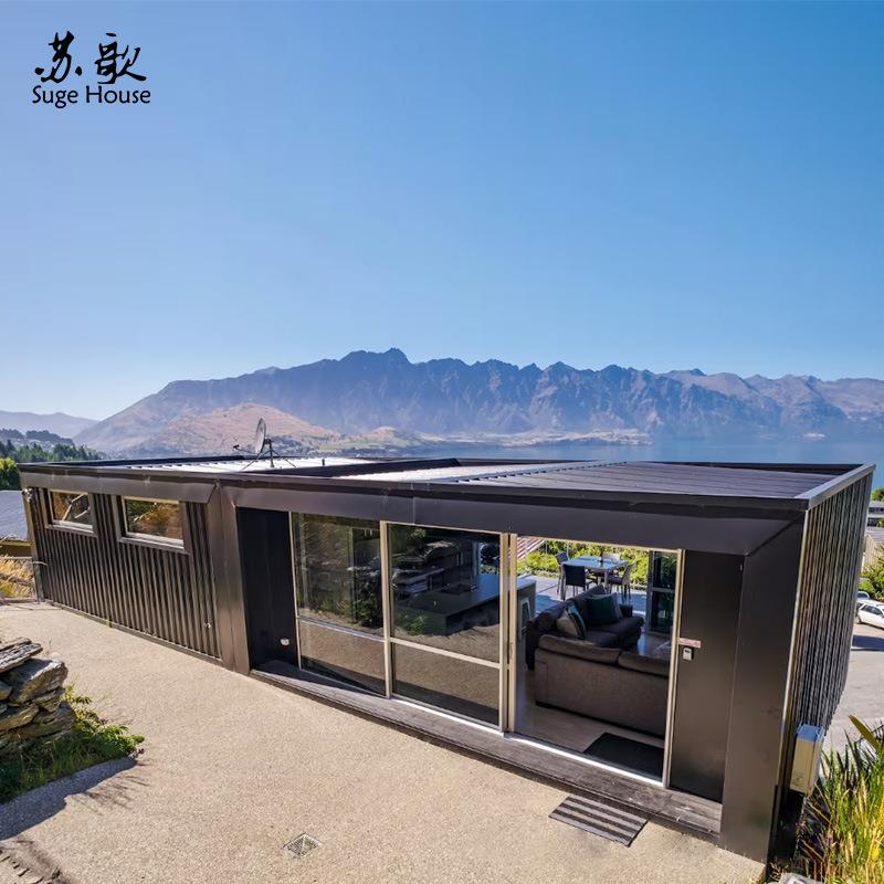 全新景区钢结构住人度假别墅阳光房设计建造预制模块化房屋建造