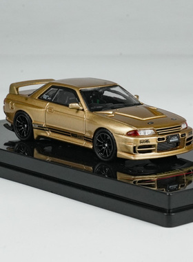 INNO 1:64 日产GT-R R32 TOP SECRET BNR32 650R 金色 合金车模型