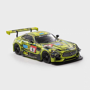 RM犀牛 1:64 奔驰AMG GT S改装 纽伯格林赛事 合金汽车模型摆件
