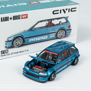 MINIGT Kaido 1:64 本田思域Honda Civic KHMG126合金汽车模型