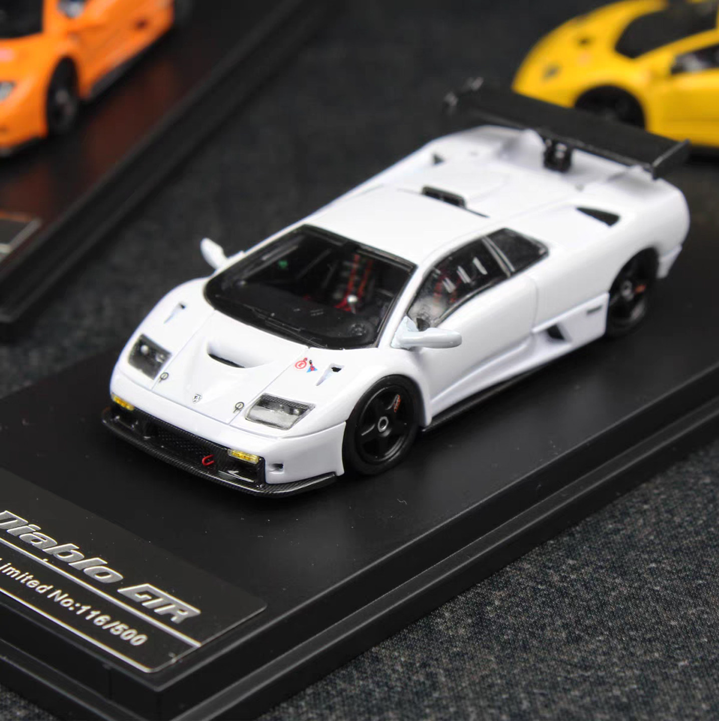 DCM 1:64 兰博基尼大菠萝diablo GT-R 橙色 仿真合金汽车模型摆件