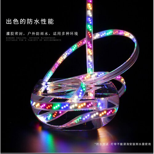 追光流水灯带回流led跑马灯条24v嵌入式线性灯家装客厅单色线形灯