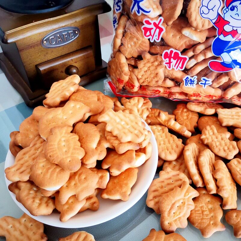 红泉老北京动物饼干老式怀旧儿时味道零食无蔗糖早餐饼450g袋