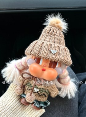 原创！哭娃crybaby沙滩小憩咕噜咕噜娃衣毛线帽费尔岛秋冬套装