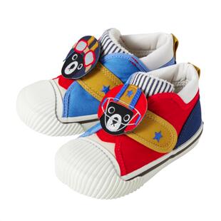 现货MIKIHOUSE DB黑熊王趣味鸳鸯款日本制二段学步鞋63-9304-681