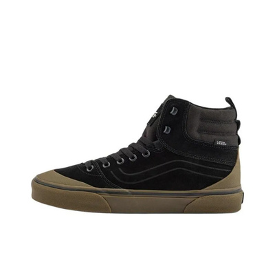 Vans/范斯官方AshwoodHi经典复古黑棕拼接耐磨高帮板鞋男鞋休闲鞋