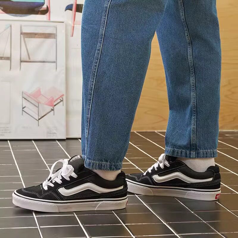 vans车缝线系带男子板鞋低帮