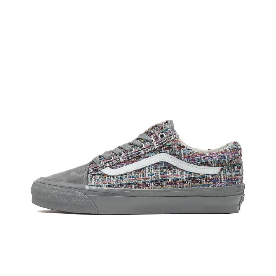 Vans范斯Old Skool Tweed 经典百搭 低帮 板鞋 男女同款 灰色
