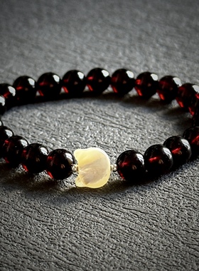 【永恒是只猫】六芒星光深酒红石榴石【原创设计】