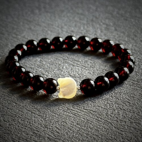 【永恒是只猫】六芒星光深酒红石榴石【原创设计】