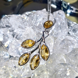 【金乌公主·无情】全净体巴西黄水晶暴力黄吊坠