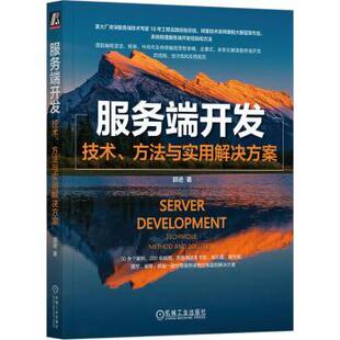 technique 方法与实用解决方案 method and 社 服务端开发 solution郭进著9787111732891机械工业出版 技术