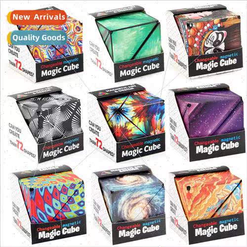 Geometric magnetic blocks Rubik cube toys 3D magnetic blocks