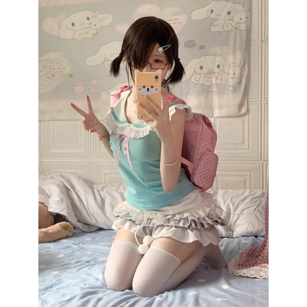 Y2K可爱软妹少女套装夏日