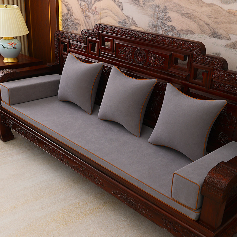 红木沙发坐垫中式定制雪尼尔套罩罗汉床垫防滑实木椅垫子四季通用,居家布艺,沙发垫,淘宝优惠券,粉丝福利购,淘宝优惠卷