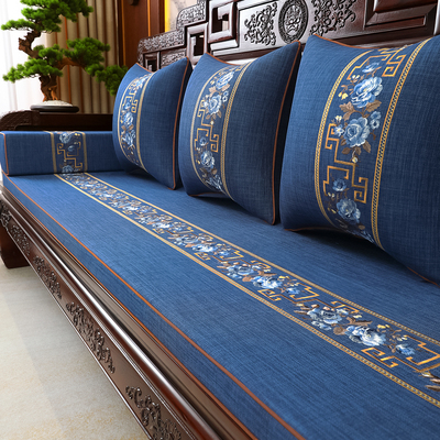 麻布绣花防水防滑耐磨耐脏