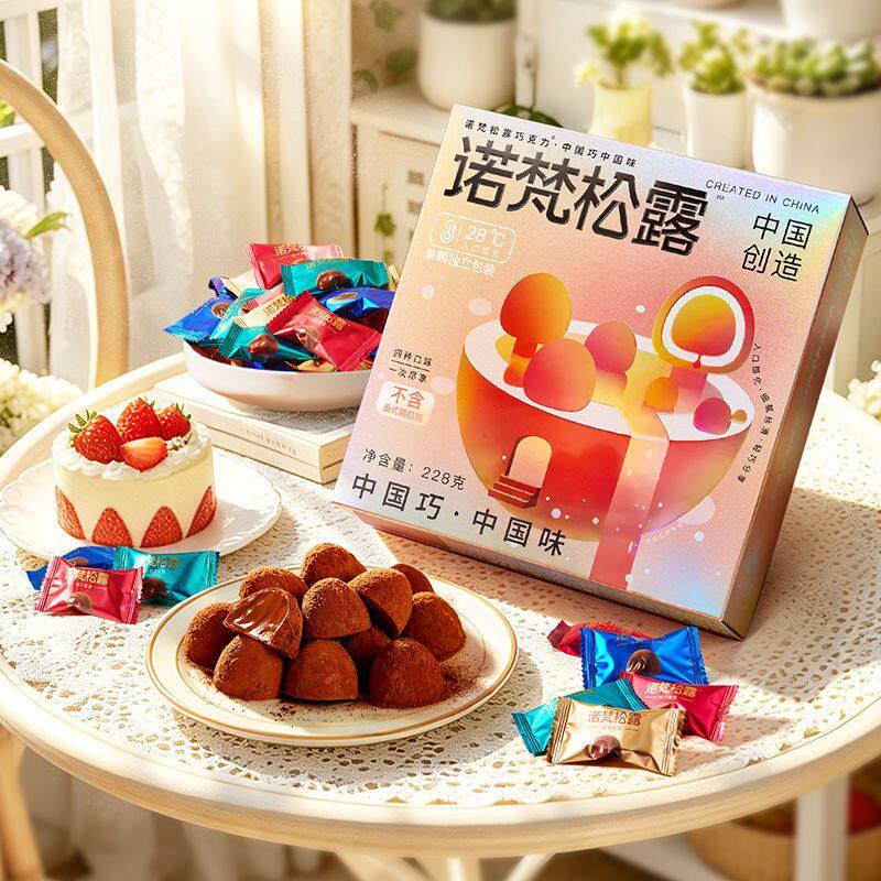诺梵松露巧克力入口网红爆款解馋零食大礼包糖果女友喜糖