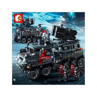 森宝积木森宝流浪地球积木成年高难度大号运兵车拼装玩具107007