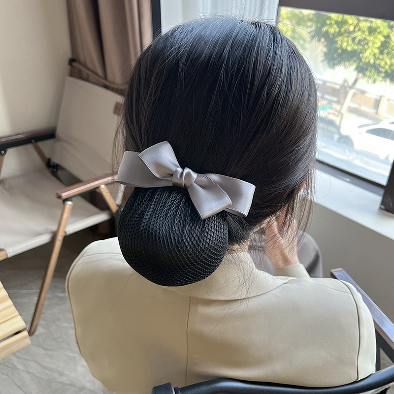 云丝恋职业头花盘头发女网兜发饰