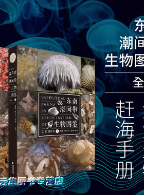 正版现货 东南潮间带生物图鉴 海峡书局 海洋生物赶海手册 赶海指南海洋生物图鉴海洋生态环境中国螃蟹 科普百科水生动物图谱画册