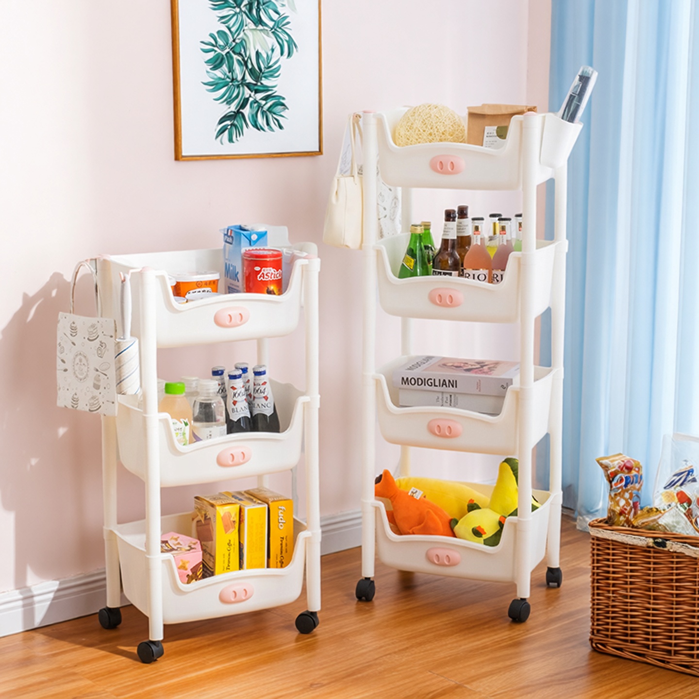 免安装多层浴室可移动收纳架家用