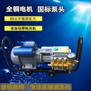 280型高压清洗机刷车泵家用洗车水枪洗地220V打药机 黑猫鼎力QL