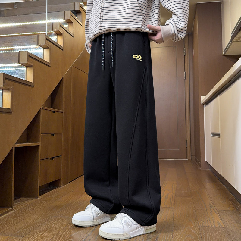 休闲裤男士春季2026新款直筒裤青少年宽松卫裤运动裤子春装阔腿裤