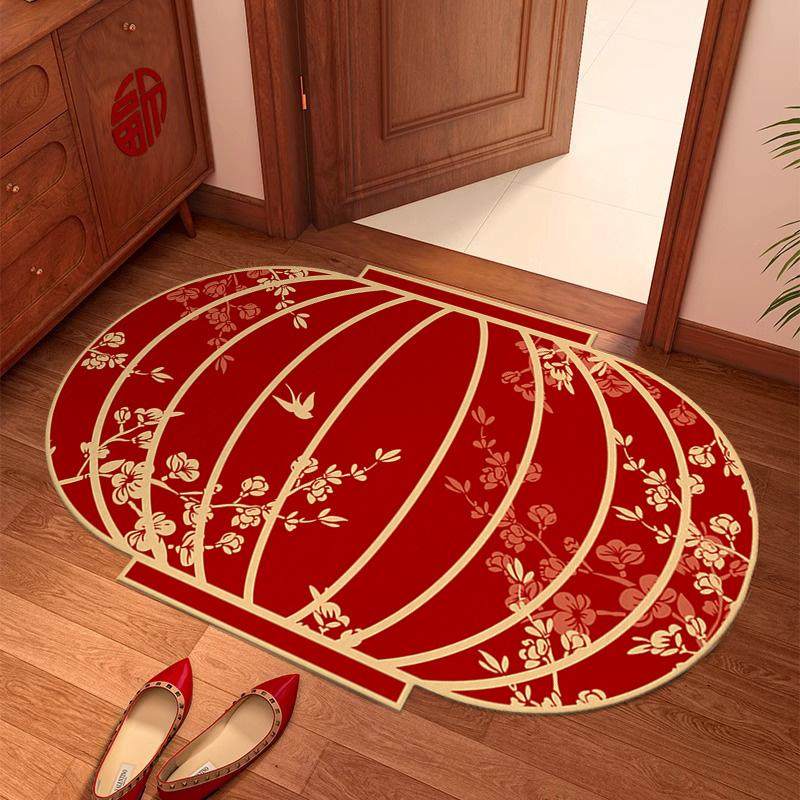 新年地垫入户门垫新中式红色进门玄关脚垫门口防尘防滑门垫家用垫,居家布艺,入户地垫,淘宝优惠券,粉丝福利购,淘宝优惠卷