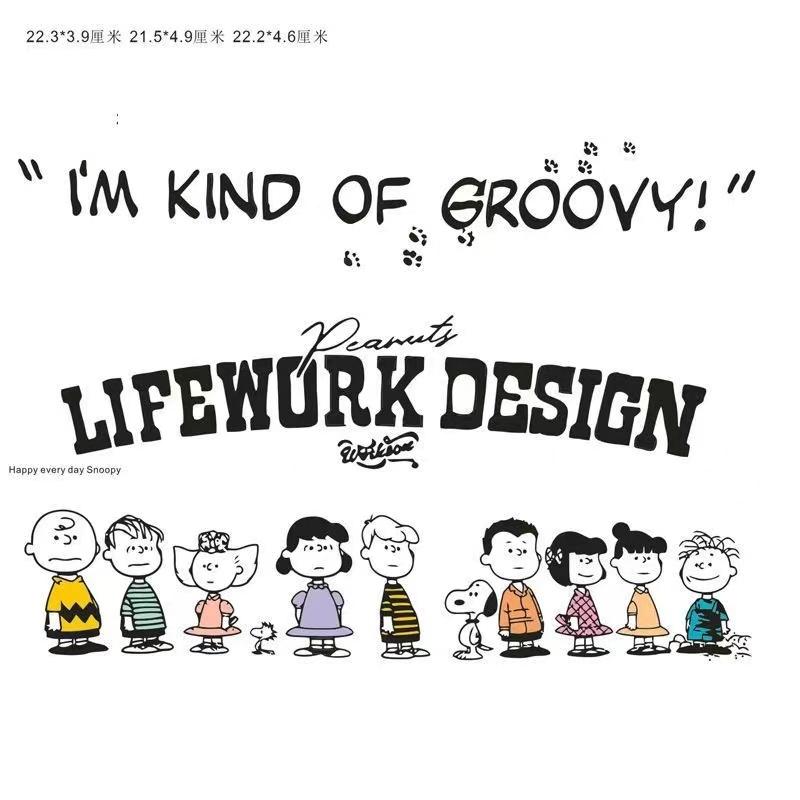 小推车史努比贴纸创意掌门狗纳米贴多巴胺原田治卡通立体贴防水贴